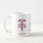 RN-Geschenk - Persönlich - Rosa Kaffeetasse (Links)