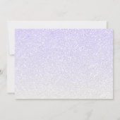 RN Graduation Party Foto Lila Glitzer Einladung (Rückseite)