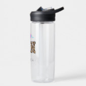 "RN" in Leopard-Printwerbung - farbiges medizinisc Trinkflasche (Links)
