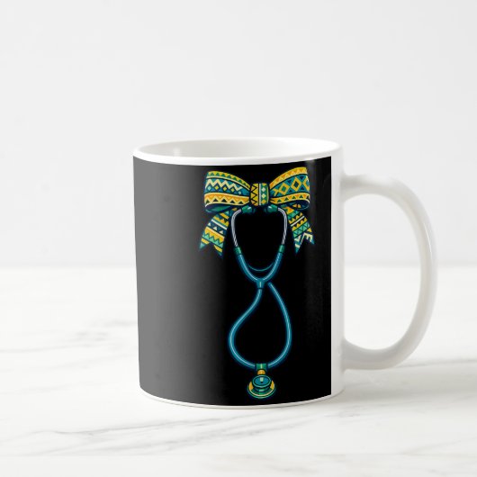 RN Krankenpfleger Lebenswoche CNA Schwarze Geschic Kaffeetasse (Rechts)