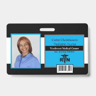 RN Krankenpfleger Name Foto Ausweis Scanner Code