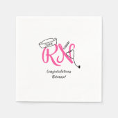RN Krankenschwester Abschluss Abendessen Party Dek Serviette (Vorderseite)