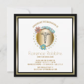 Rn-Krankenschwester-Abschluss-Party-feststeckende Einladung (Vorderseite)