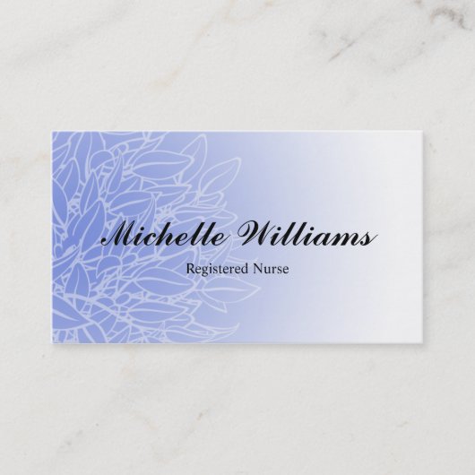 Rn-Krankenschwester-Blatt-Visitenkarten Visitenkarte (Vorderseite)