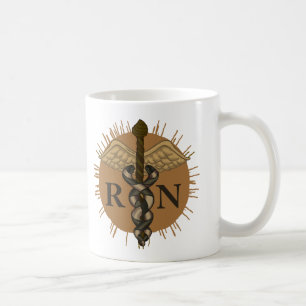 RN Krankenschwester Caduceus Kaffeetasse