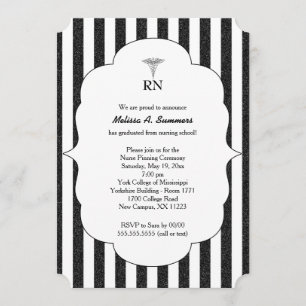 Rn-Krankenschwester, die Zeremonie feststeckt, Einladung