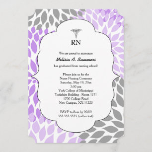 Rn-Krankenschwester, die Zeremonie feststeckt, Einladung