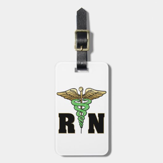 Rn-Krankenschwester Gepäckanhänger (Vorderseite vertikal)