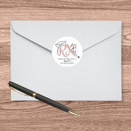 RN Krankenschwester Graduiertengruppe danke Ihnen  Runder Aufkleber