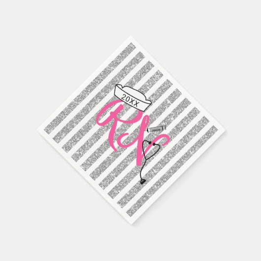 RN Krankenschwester Graduierung Party Dekoration, Serviette (Ecke)