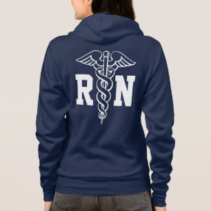 RN Krankenschwester Reißverschluss zugemachter Hoodie