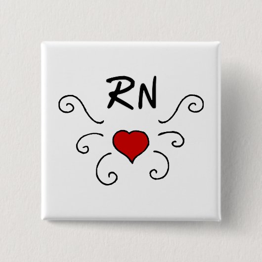 Rn-Liebe-Tätowierung Button (Vorderseite)
