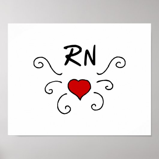 RN Liebe Tattoo Poster (Vorne)