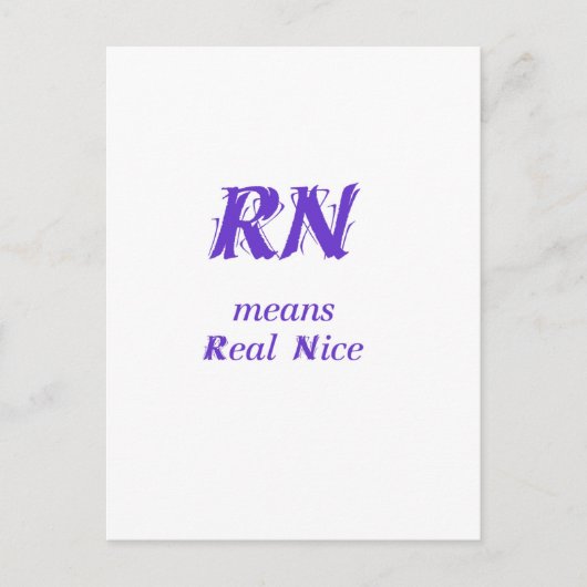 RN lila Postkarte (Vorderseite)