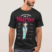 RN LVN Anatomie Scrub Coole Krankenpflege Graduate T-Shirt (Vorderseite)