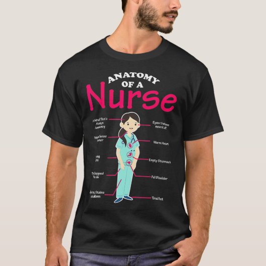 RN LVN Anatomie Scrub Coole Krankenpflege Graduate T-Shirt (Vorderseite)