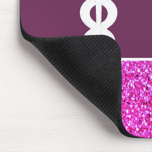 RN Medical Lila Glitzer Personalisiert Mousepad (Ecke)