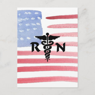 RN Medical Symbol Postkarte
