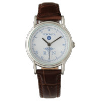 RN Monogram Blue|White Face Nurwatch