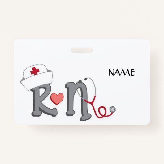RN Name Badge Ausweis (Vorderseite)