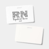 RN-Namensschild Ausweis (Vorder- & Rückseite)