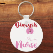 RN Nephrologie Dialysis Nurse Schlüsselanhänger (Vorderseite)