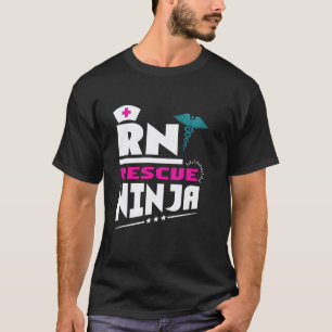 RN Ninja Krankenschwestern Lustige Registrierte Kr T-Shirt