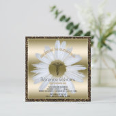 RN Nurse Abschluss| Gold Daisy Pinning Zeremonie Einladung (Stehend Vorderseite)