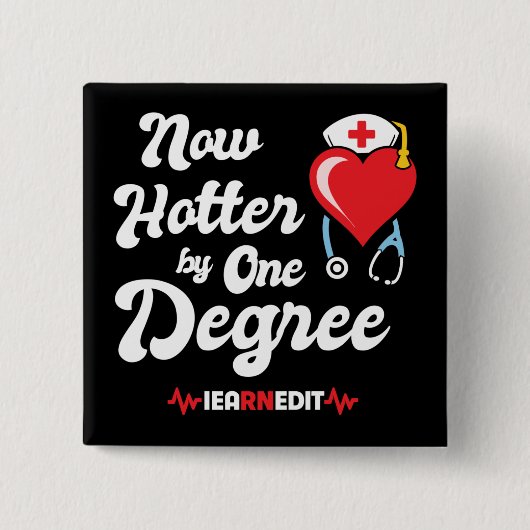 RN Nurse Abschluss I verdient Registered Nurse Button (Vorderseite)