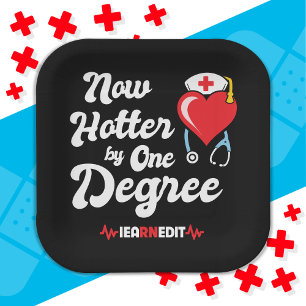RN Nurse Abschluss I verdient Registered Nurse Pappteller