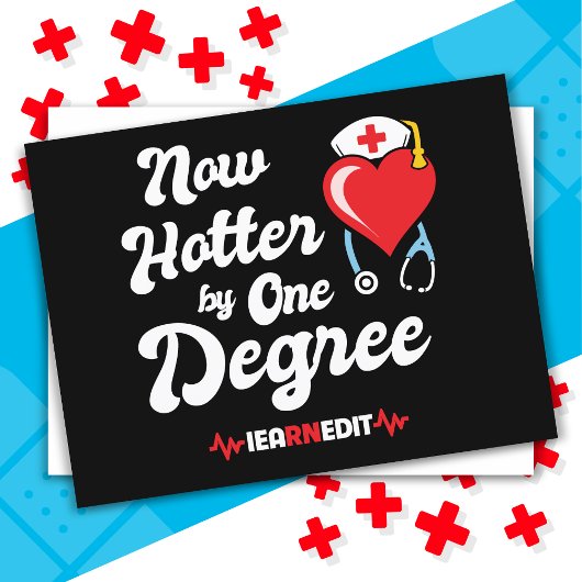 RN Nurse Abschluss I verdient Registered Nurse Postkarte