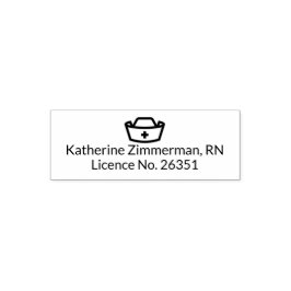 RN Nurse Berufliche selbstfärbende Briefmarke Permastempel