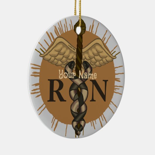 RN Nurse Caduceus Ornament (Rechts)