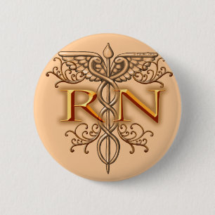 RN Nurse custom namepin Button
