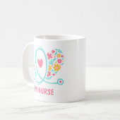 RN Nurse-Geschenk Kaffee Tasse (Vorderseite Links)