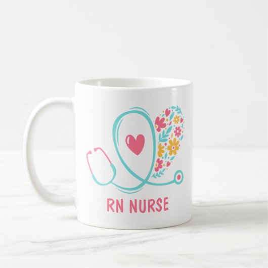 RN Nurse-Geschenk Kaffee Tasse (Links)