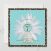 RN Nurse Graduation Party | Daisy Pinning Zeremoni Einladung (Vorderseite)