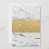 RN Nurse Graduation Party Eleganter weißer Marmor Einladung (Rückseite)