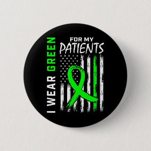 rn Nurse Green für meine Patienten Niereninsuffizi Button