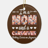 RN Nurse Ich bin eine Mama und ein Betreuer, nicht Keramik Ornament (Links)