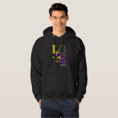 RN Nurse Mardi Gras Leopard Festival Party Hoodie (Vorne ganz)