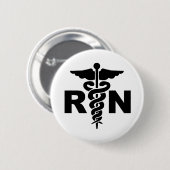 RN Nurse Medical Symbol Button (Vorne & Hinten)