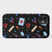 RN Nurse Nursing Student | Medizinisches Muster Case-Mate iPhone Hülle (Rückseite (Horizontal))