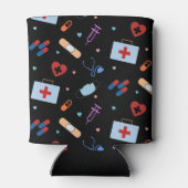 RN Nurse Nursing Student | Medizinisches Muster Dosenkühler (Rückseite)