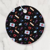 RN Nurse Nursing Student | Medizinisches Muster Geschenkanhänger (Vorderseite)