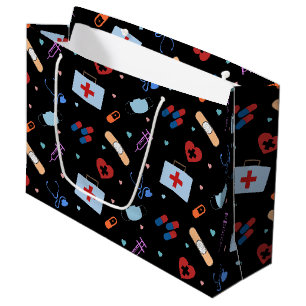 RN Nurse Nursing Student   Medizinisches Muster Große Geschenktüte