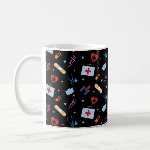 RN Nurse Nursing Student Medizinisches Muster Kaffeetasse