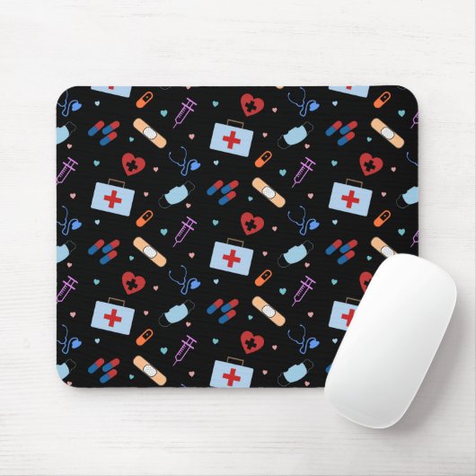 RN Nurse Nursing Student | Medizinisches Muster Mousepad (Mit Mouse)