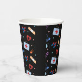 RN Nurse Nursing Student | Medizinisches Muster Pappbecher (Links)