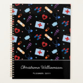 RN Nurse Nursing Student | Medizinisches Muster Planer (Vorderseite)